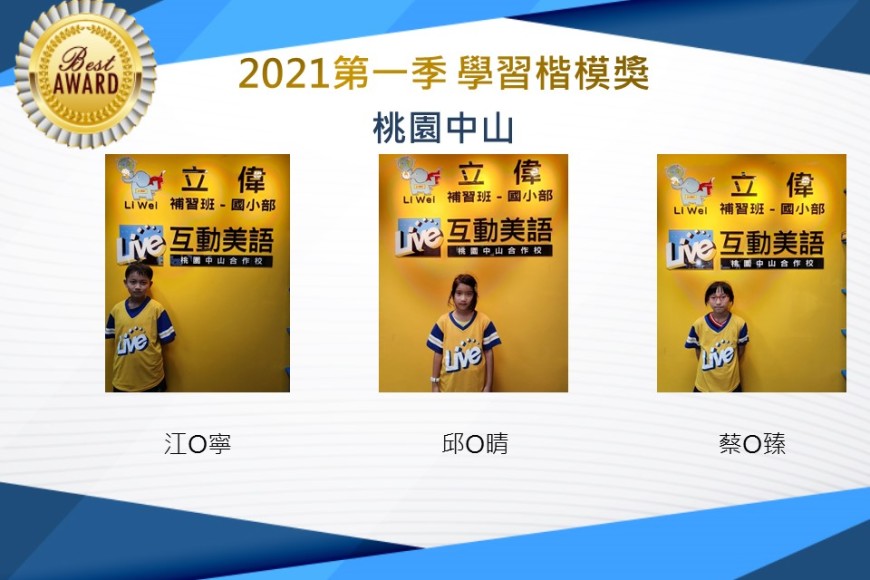 桃園中山2021第一季楷模獎