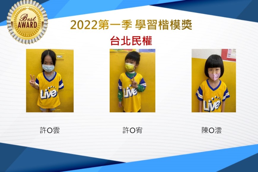 台北民權2022第一季楷模獎