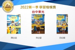 台中東光2022第一季楷模獎