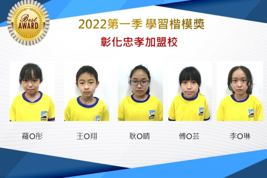 彰化忠孝2022第一季楷模獎