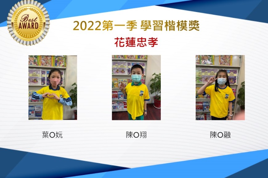 花蓮忠孝2022第一季楷模獎