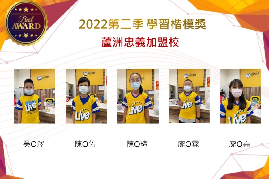 蘆洲忠義2022第二季楷模獎