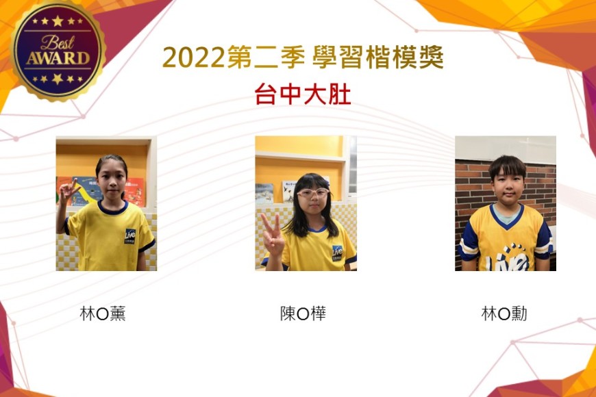 台中大肚2022第二季楷模獎