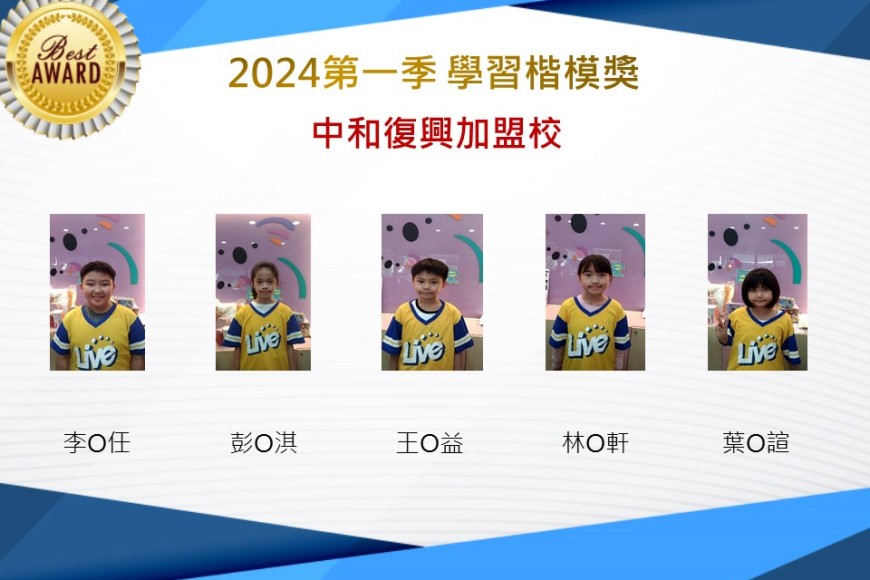 中和復興2024年第一季楷模獎