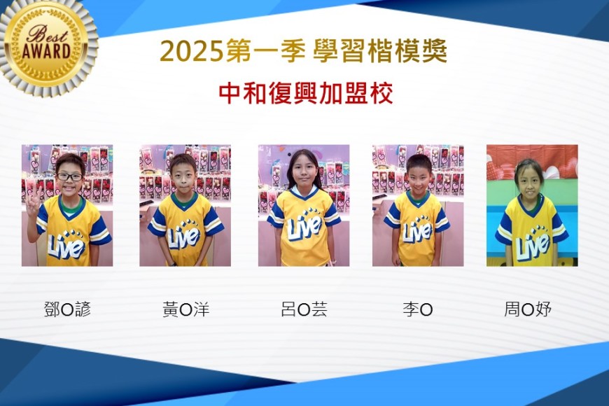 中和復興2025年第一季楷模獎