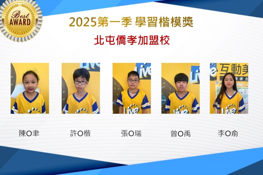北屯僑孝2025年第一季楷模獎