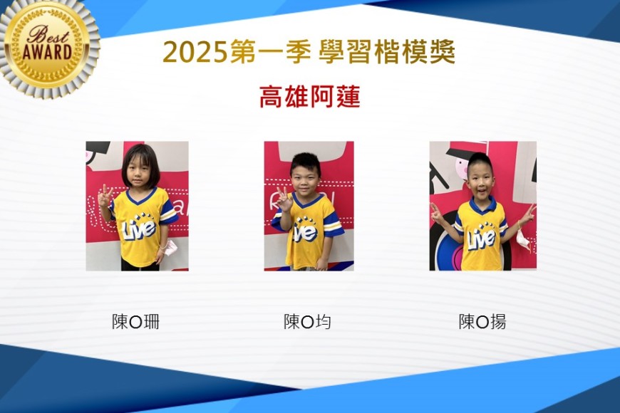 高雄阿蓮2025年第一季楷模獎