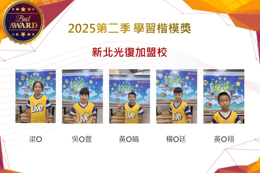 新北光復2025年第二季楷模獎