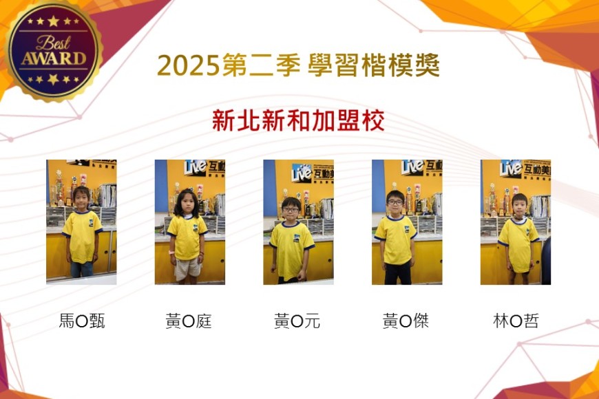 新北新和2025年第二季楷模獎