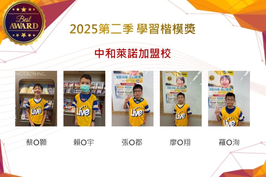 中和萊諾2025年第二季楷模獎