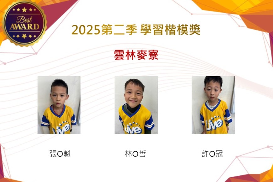雲林麥寮2025年第二季楷模獎