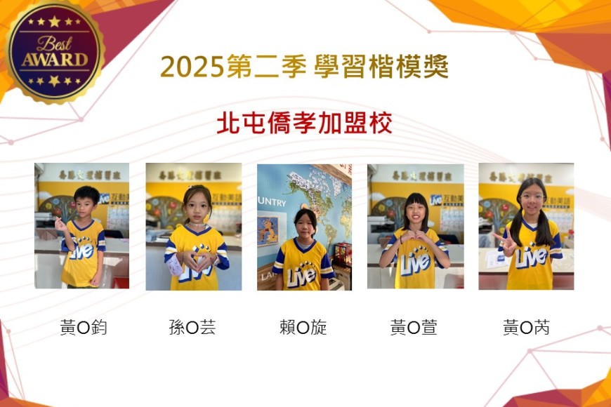 北屯僑孝2025年第二季楷模獎