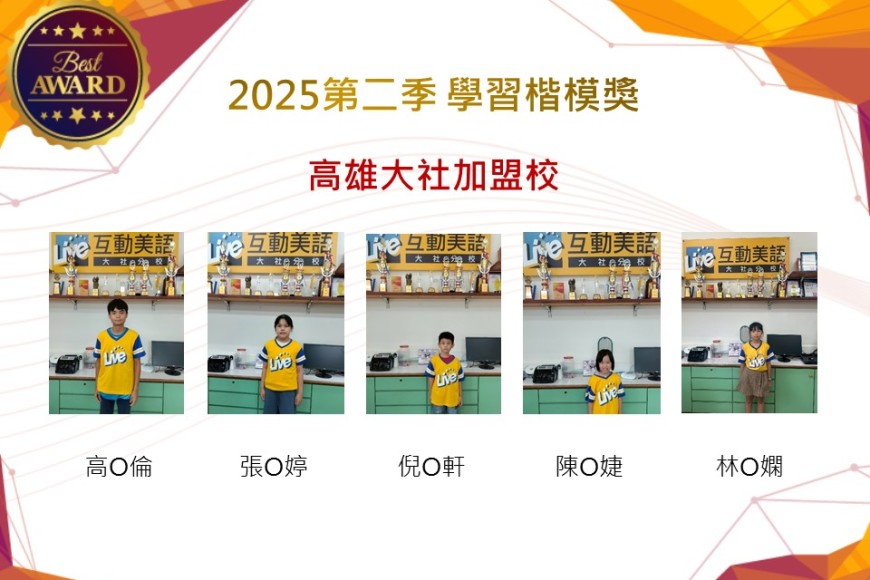 高雄大社2025年第二季楷模獎