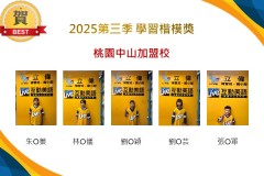 桃園中山2025年第三季楷模獎