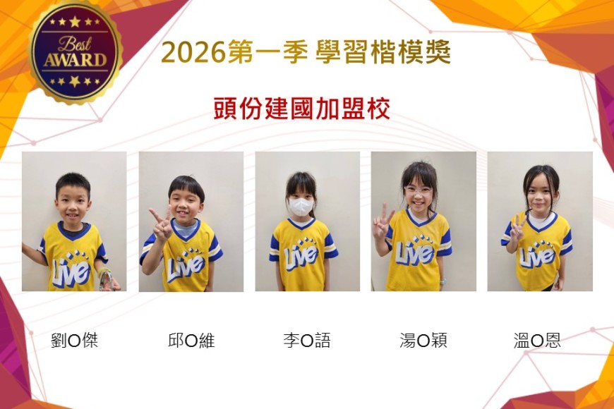 頭份建國2026年楷模獎第一季