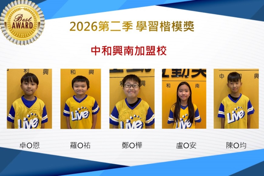 中和興南2026年楷模獎第二季